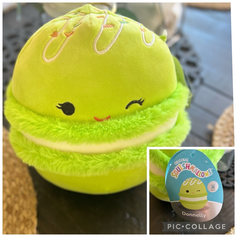 Squishmallows Donnelly Plush - Bright Lime Green Macaron